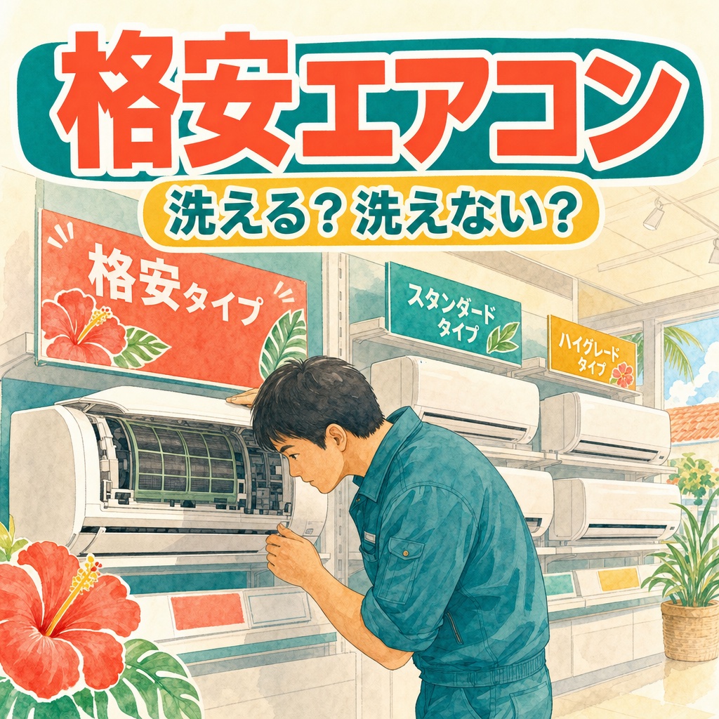 格安エアコン・海外メーカーのクリーニング可否について解説(住まい119・沖縄)
